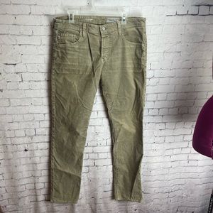 Adriano Goldschmied AG the Matchbox slim straight tan corduroy pants size 36